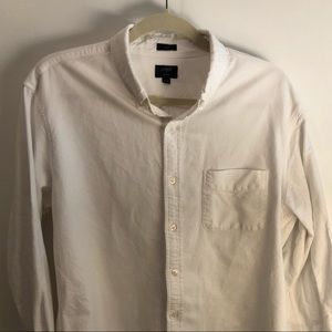 J. Crew Oxford Cloth Button Down | Large | White